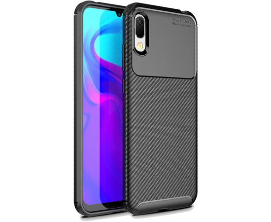 Придбати Чехол-накладка Ipaky Carbon Fiber Series/Soft TPU Case Samsung Galaxy A20/A30 Black, image , характеристики, відгуки