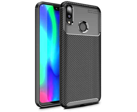 Придбати Чехол-накладка Ipaky Carbon Fiber Series/Soft TPU Case Huawei Y9 2019 Black, image , характеристики, відгуки