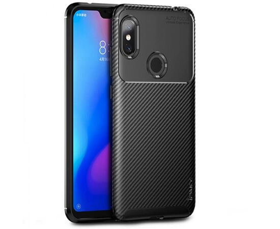 Купить Чехол-накладка Ipaky Carbon Fiber Series/Soft TPU Case Xiaomi Redmi Note 6 Pro Black, фото , характеристики, отзывы