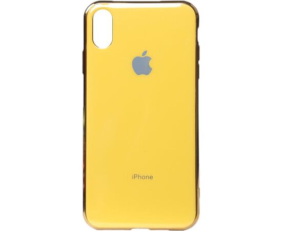 Придбати Чехол-накладка TOTO Electroplate TPU Case Apple iPhone XS Max Yellow, image , характеристики, відгуки