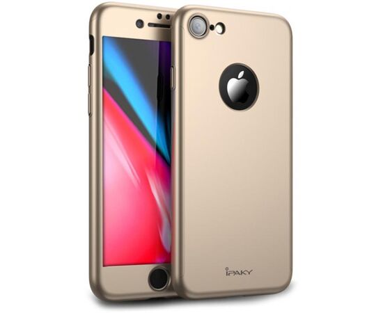 Придбати Чехол-накладка Ipaky 360 PC Full Protection Case Apple iPhone 7 Plus/8 Plus Gold, image , характеристики, відгуки