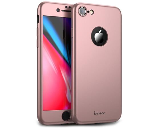 Придбати Чехол-накладка Ipaky 360 PC Full Protection Case Apple iPhone 7 Plus/8 Plus Rose Gold, image , характеристики, відгуки