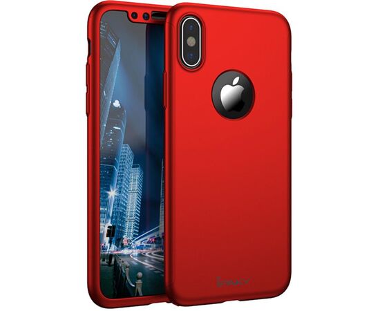 Придбати Чехол-накладка Ipaky 360 PC Full Protection Case Apple iPhone XS Red, image , характеристики, відгуки