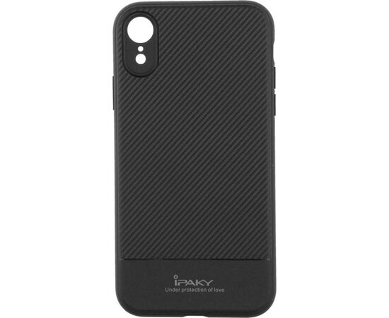 Купить Чехол-накладка Ipaky Carbon Fiber Series/TPU Case With Carbon Fiber Apple iPhone XR Gray, фото , характеристики, отзывы