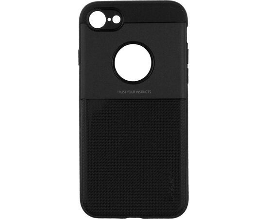 Придбати Чехол-накладка Ipaky Shield Series/Elegant Grid Design TPU Hybrid Case Apple iPhone 7/8 Black, image , характеристики, відгуки