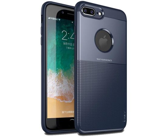 Придбати Чехол-накладка Ipaky Shield Series/Elegant Grid Design TPU Hybrid Case Apple iPhone 7 Plus/8 Plus Blue, image , характеристики, відгуки