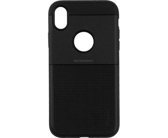 Придбати Чехол-накладка Ipaky Shield Series/Elegant Grid Design TPU Hybrid Case Apple iPhone XR Black, image , характеристики, відгуки