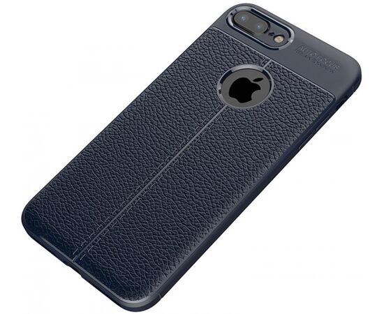 Придбати Чехол-накладка Ipaky TPU Litchi Stria Series Case Apple iPhone 7 Plus/8 Plus Blue, image , характеристики, відгуки