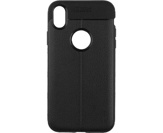 Придбати Чехол-накладка Ipaky TPU Litchi Stria Series Case Apple iPhone XR Black, image , характеристики, відгуки