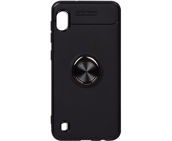 Придбати Чехол-накладка TOTO Car Magnetic Ring TPU Case Samsung Galaxy A10 Black/Black, image , характеристики, відгуки