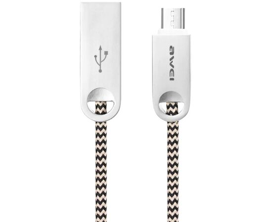 Купить Кабель AWEI CL-30 MicroUSB 1m Grey, фото , характеристики, отзывы