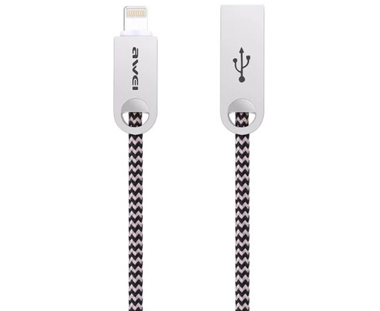 Придбати Кабель AWEI CL-20 Lightning cable 1m Rose Gold, image , характеристики, відгуки