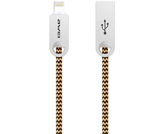 Купить Кабель AWEI CL-20 Lightning cable 1m Gold, фото , характеристики, отзывы