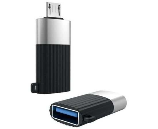 Купить Переходник XO NB149G USB 2.0 to microUSB Black, фото , характеристики, отзывы