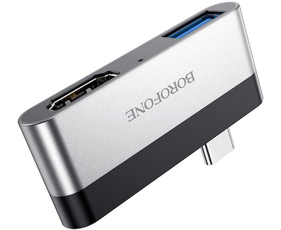 Купить Переходник Borofone DH2 Type-C to HDMI+USB3.0, фото , характеристики, отзывы