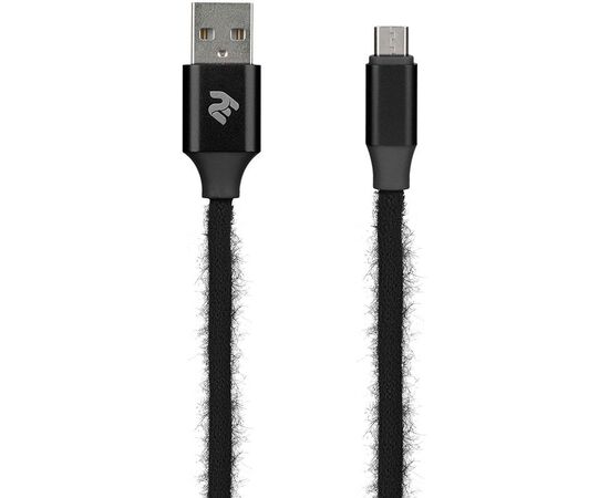 Купить Кабель 2E Fur USB 2.4 - Micro USB Cable 1m Black, фото , характеристики, отзывы