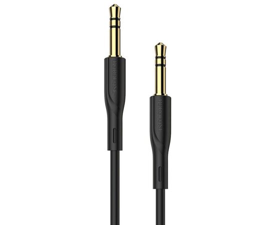 Купить Переходник Borofone BL1 Audiolink audio AUX cable 1m Black, фото , изображение 2, характеристики, отзывы