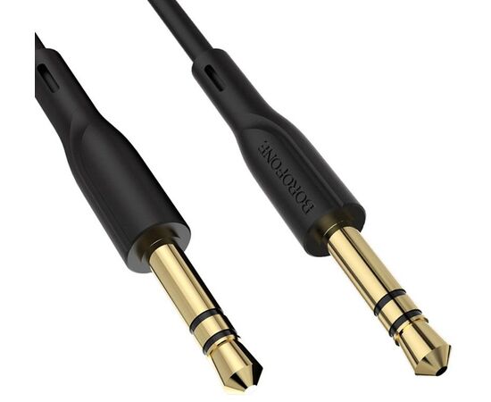 Купить Переходник Borofone BL1 Audiolink audio AUX cable 1m Black, фото , изображение 3, характеристики, отзывы