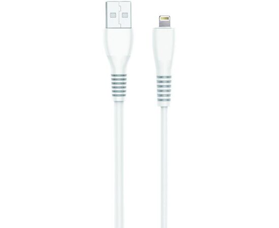 Придбати Кабель Biva C-07i Lightning 1m TPU Cable White, image , характеристики, відгуки