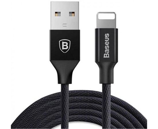 Придбати Кабель Baseus Yiven Cable For Apple 1.2M Black, image , характеристики, відгуки