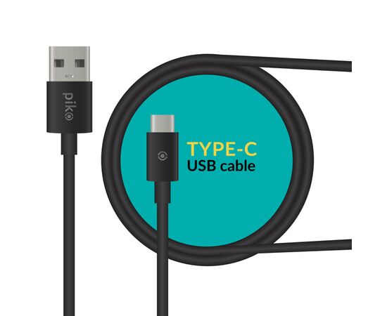 Придбати Кабель Piko CB-UT12 USB Type-C 2м Black, image , зображення 2, характеристики, відгуки