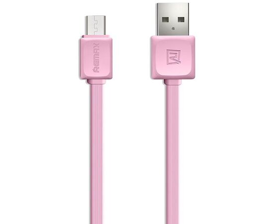 Придбати Кабель Remax Fast Data Micro-USB 1m Pink, image , характеристики, відгуки