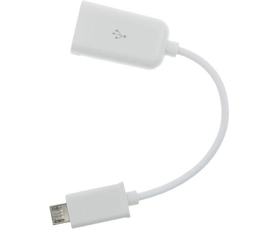 Придбати Кабель TOTO TKZ-01 OTG cable micro USB 0,16m White, image , зображення 2, характеристики, відгуки