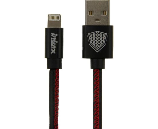 Придбати Кабель INKAX CK-44 Lightning cable 1m Black, image , зображення 2, характеристики, відгуки