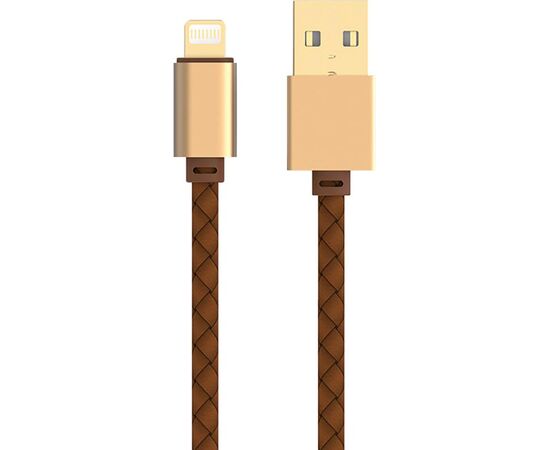 Придбати Кабель LDNIO LS25 Lighting cable 1.2m Brown, image , характеристики, відгуки