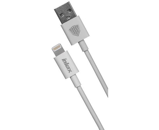 Придбати Кабель INKAX CK-31 Lightning cable 1m White, image , характеристики, відгуки