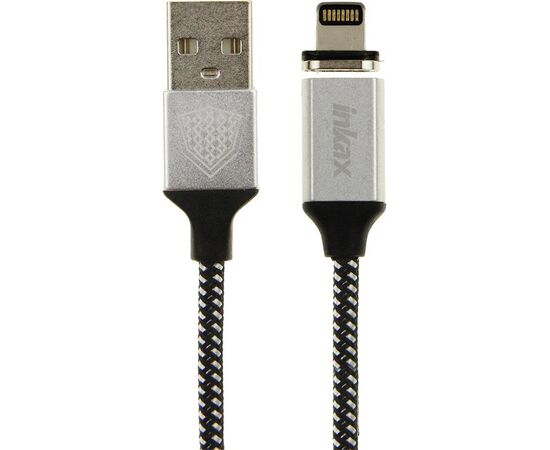 Купить Кабель INKAX CK-50 magnetic Lightning cable 1m Black, фото , изображение 2, характеристики, отзывы