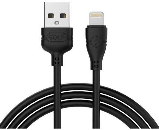 Купить Кабель GOLF GC-63I Lightning cable 1m Black, фото , характеристики, отзывы