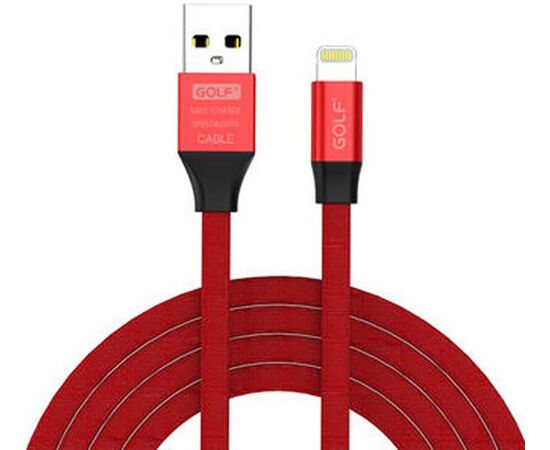 Купить Кабель GOLF GC-55I Lightning cable 1m Red, фото , характеристики, отзывы