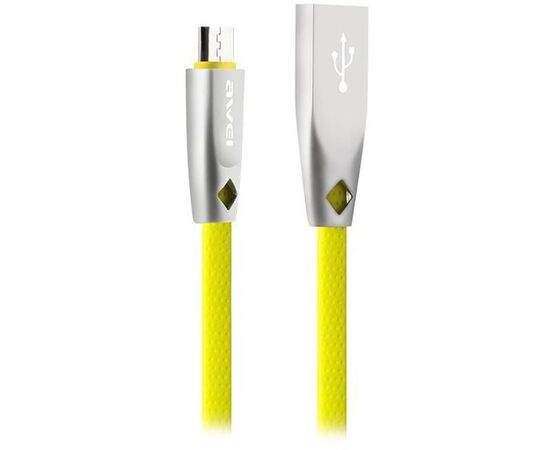 Придбати Кабель AWEI CL-96 Micro cable 1m Yellow, image , зображення 2, характеристики, відгуки