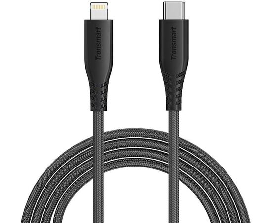 Купить Кабель Tronsmart LCC06 MFI TypeC-Lightning Cable 1.2m Black, фото , характеристики, отзывы