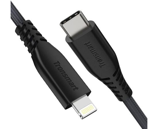 Купить Кабель Tronsmart LCC06 MFI TypeC-Lightning Cable 1.2m Black, фото , изображение 2, характеристики, отзывы