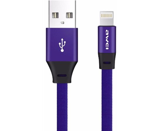 Купить Кабель AWEI CL-97 Lightning cable 1m Blue, фото , изображение 2, характеристики, отзывы