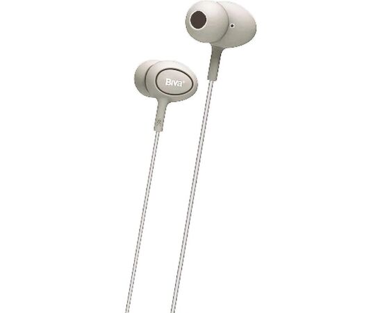 Придбати Наушники с микрофоном Biva HF-05-B Wirred Earphones White, image , характеристики, відгуки