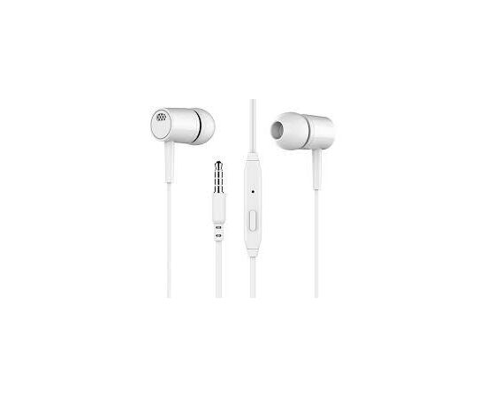 Придбати Наушники с микрофоном Biva HF-08 Wirred earphones White, image , характеристики, відгуки