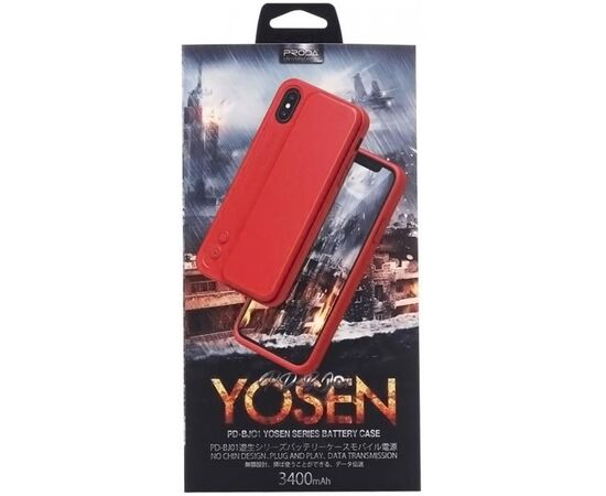 Придбати Портативная батарея Remax Power Bank PD-BJ01 PRODA Yosen series for iPhone X 3400 mAh Red, image , характеристики, відгуки