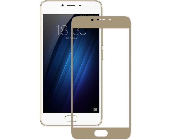 Придбати Защитное стекло TOTO 2.5D Full Cover Tempered Glass Meizu m3s (soft edges) Gold, image , характеристики, відгуки