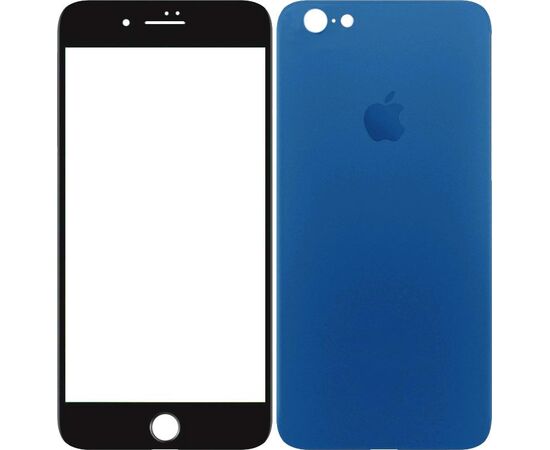 Купить Защитное стекло TOTO 2,5D Full cover Tempered Glass front and back for iPhone 6/6S Plus Blue, фото , характеристики, отзывы