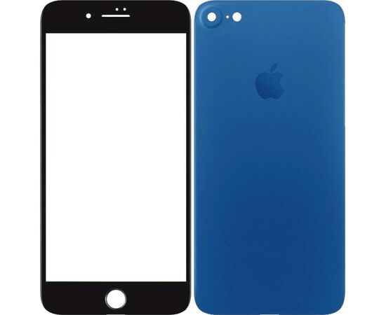 Купить Защитное стекло TOTO 2,5D Full cover Tempered Glass front and back iPhone 7 Blue, фото , характеристики, отзывы