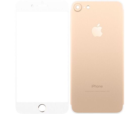 Купить Защитное стекло TOTO 2,5D Full cover Tempered Glass front and back iPhone 7 Gold, фото , характеристики, отзывы