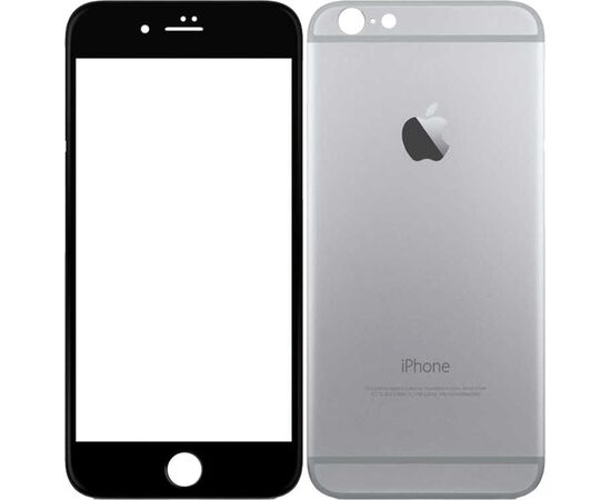 Купить Защитное стекло TOTO Metal Tempered Glass 0.2 mm front and back iPhone 6 Plus/6s Plus Black, фото , характеристики, отзывы