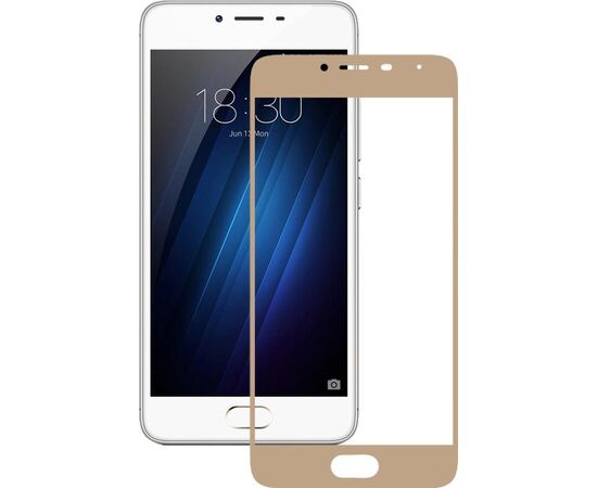 Придбати Защитное стекло TOTO 2.5D Full Cover Tempered Glass Meizu m3s (hard edges) Gold, image , характеристики, відгуки