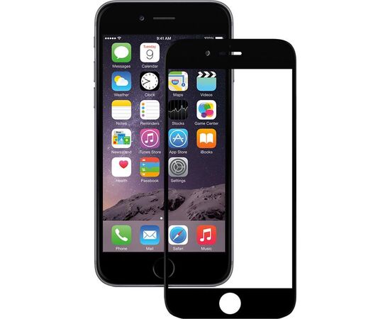 Придбати Защитное стекло Mocolo 3D Full Cover Tempered Glass iPhone 6/6s Black, image , характеристики, відгуки