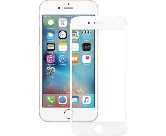 Придбати Защитное стекло Mocolo 3D Full Cover Tempered Glass iPhone 6/6s White, image , характеристики, відгуки