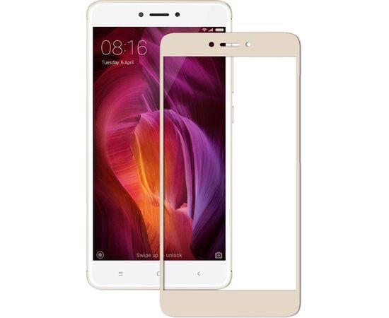 Купить Защитное стекло Mocolo 2.5D Full Cover Tempered Glass Xiaomi Redmi Note 4 Gold, фото , характеристики, отзывы