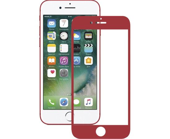 Придбати Защитное стекло Mocolo 3D Full Cover Tempered Glass iPhone 7/8/SE 2020 Red, image , характеристики, відгуки